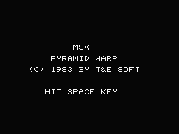 Pyramid Warp screenshot 2 for MSX